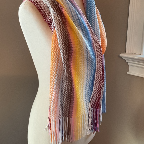 Missoni Multicolor Knit Scarf - Picture 5 of 9